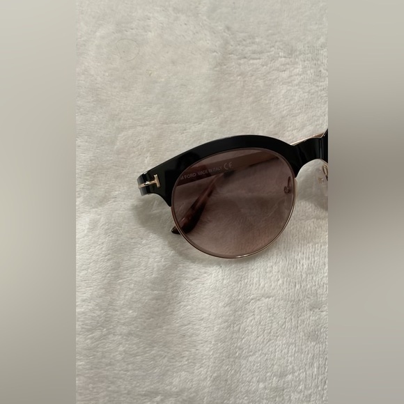 Tom Ford Angela TF 438 01F Unisex Round Sunglasses - Picture 5 of 12